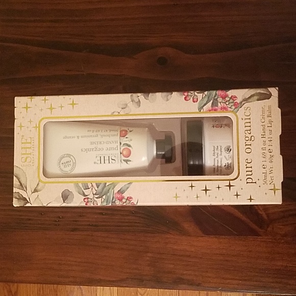 Om SHE Bath & Body Om She Aromatherapy Pure Organics Hand Creme Lip Balm Set Poshmark